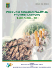 Produksi Tanaman Palawija Provinsi Lampung Tahun 2006-2011