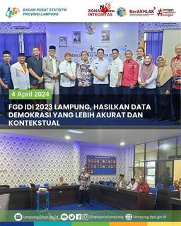 Kesbangpol together with BPS-Statistics held a FGD on the Indonesian Democracy Index (IDI)