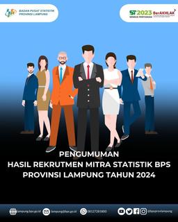 Pengumuman Hasil Rekrutmen Mitra Statistik BPS Provinsi Lampung Tahun 2024