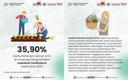 35.90% of Other Agricultural Businesses (UTL) in Lampung Undertake Horticulture in 2023