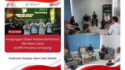 Kunjungan Dirjen Perbendaharaan dan Bea Cukai ke BPS Provinsi Lampung