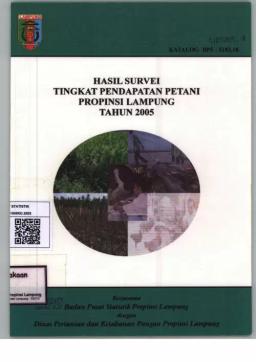 Results Of The 2005 Lampung Province Farmer Income Survey